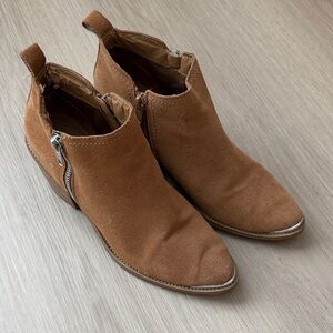 Tan Suede Booties